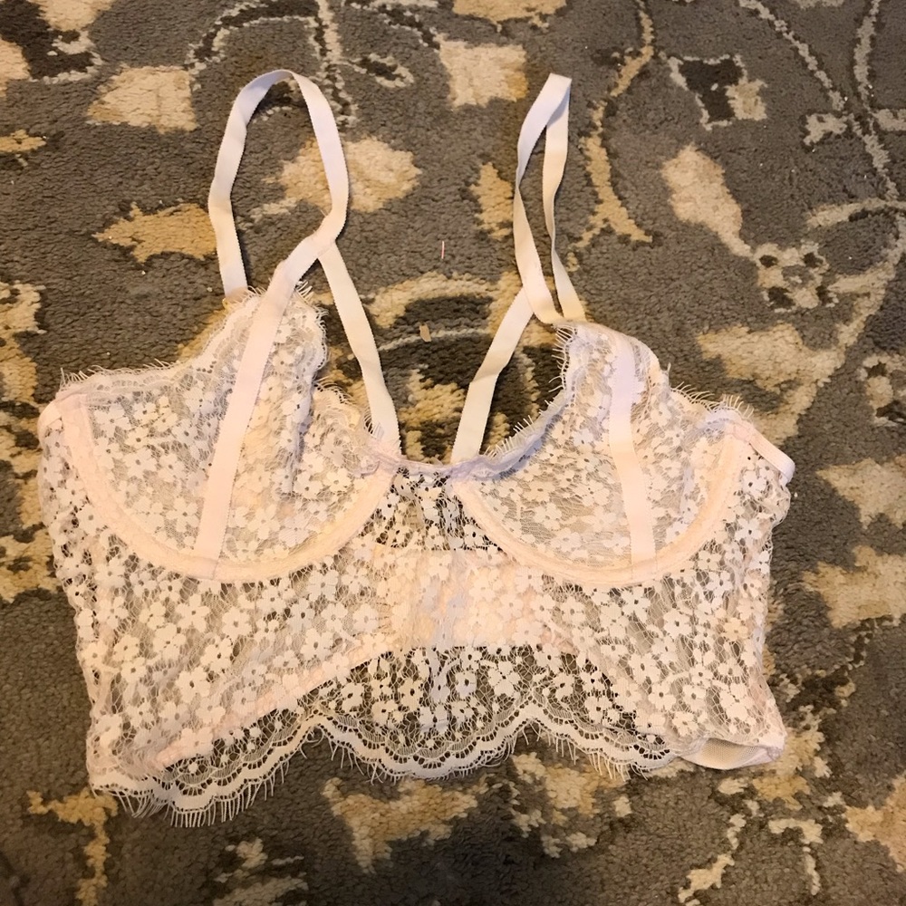 For love and lemons baby pink bralette s / xs